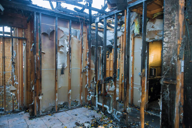 Professional Emergency Fire Cleanup technician working in La Cresta, CA